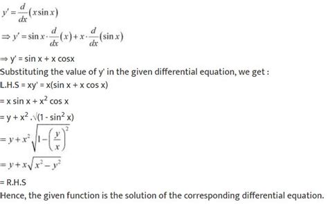 NCERT Solutions Class 12 Mathematics Chapter 9 Differential Equations 