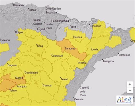 Avisos De Nivel Amarillo Y Naranja Por Altas Temperaturas Este Domingo