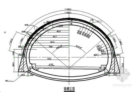 隧道大管棚套拱设计图 路桥节点详图 筑龙路桥市政论坛