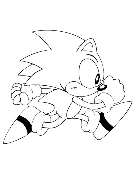 Desenhos De Sonic Correndo 4 Para Colorir E Imprimir ColorirOnline