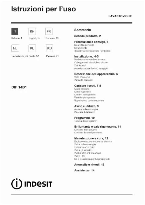 Pi Ces D Tach Es Lave Vaisselle Indesit Dif B Trouver Une Solution