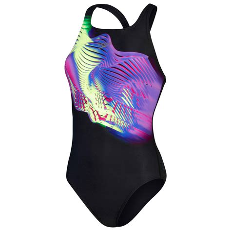 Speedo Placement Digital Medalist 1 Piece Swimsuit Womens Buy