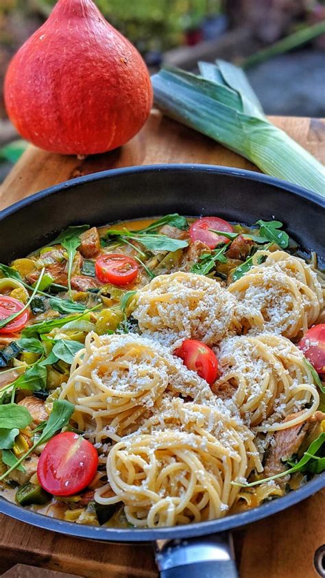 Puten Lauch Pfanne Mit Spaghetti Einfaches Minuten Rezept