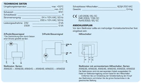 Esbe Stellmotor Serie Ara Draht Volt