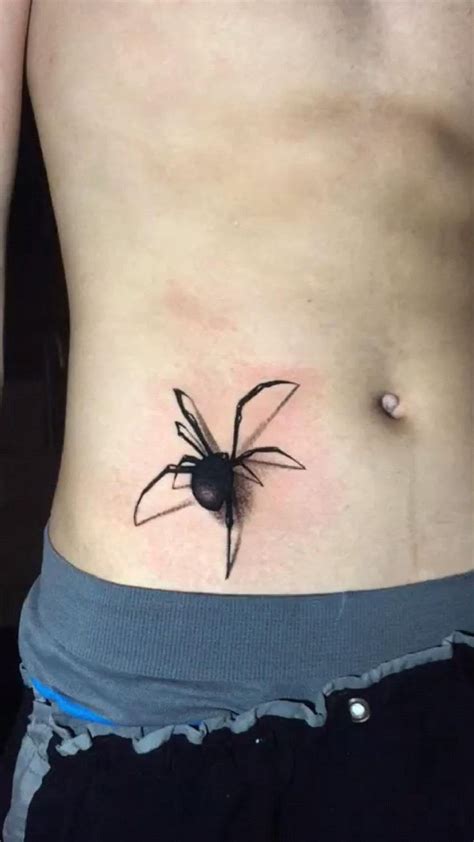 Tatuagem Aranha Masculina Na Barriga Tattoo Cintura Tatuagem De