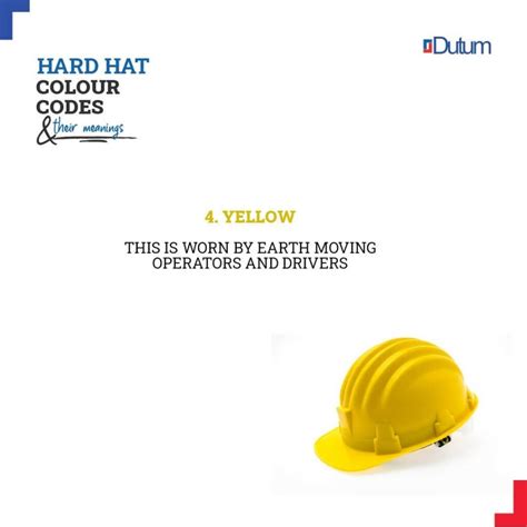 Helmet Colour Code: Hard Hat Color Codes and Their Meanings - Dutum