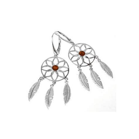 Boucles D Oreilles Ambre Et Argent Perles Rondes 123Ambre