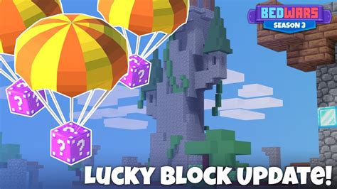 New Lucky Block Items In Lucky Block V3 Update Roblox Bedwars Update Youtube