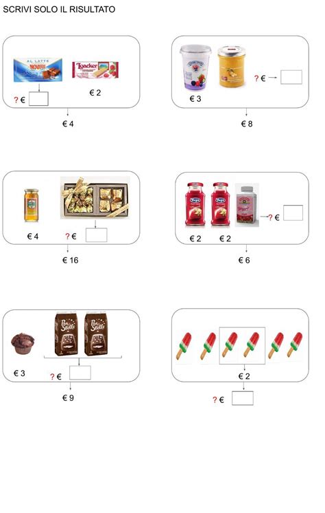 Problemi Con L Euro Interactive Worksheet Worksheets Online