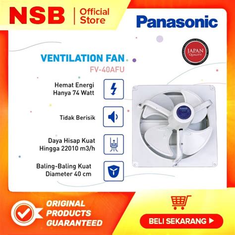 Jual Panasonic Exhaust Fan Inch Fv Afu Kipas Angin Plafon Kamar