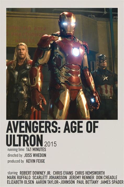 Avengers Age Of Ultron Minimalist Poster Avengers Poster Film