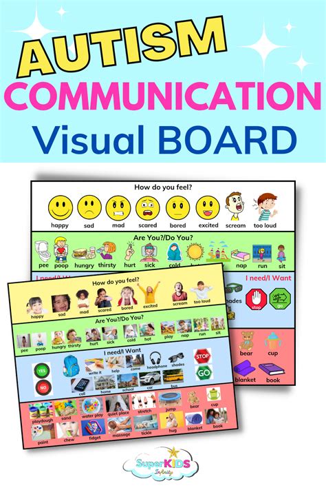 The Best Autism Communication Board for Kids | 51 Communication Visuals ...