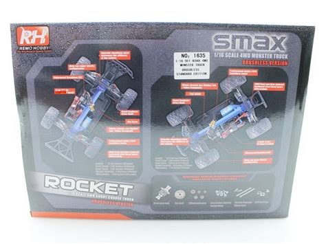 Радиоуправляемый монстр Remo Hobby RH1635 4WD RTR - RH1635-BLUE ...