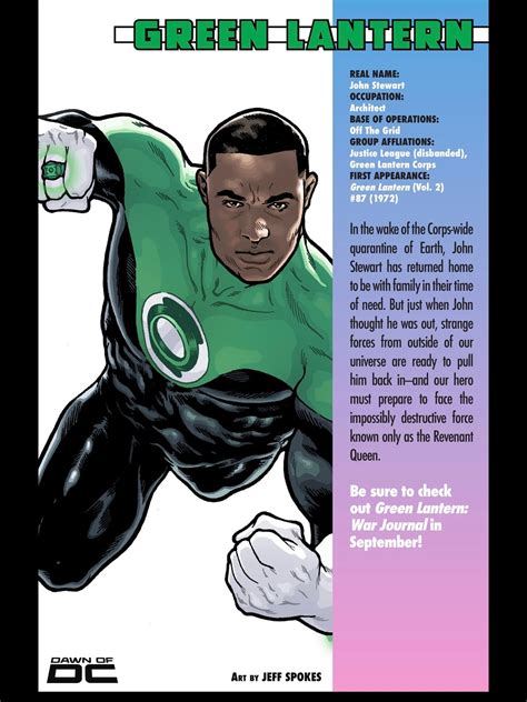 John Stewart S Ongoing Comic Confirmed As Green Lantern War Journal