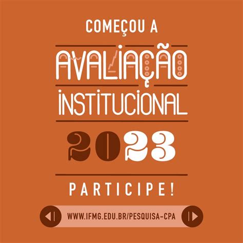 Participe da autoavaliação institucional do IFMG Instituto Federal de