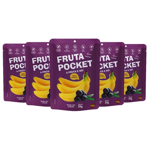 Fruta Pocket A A Banana Liofilizada G Kit C Und