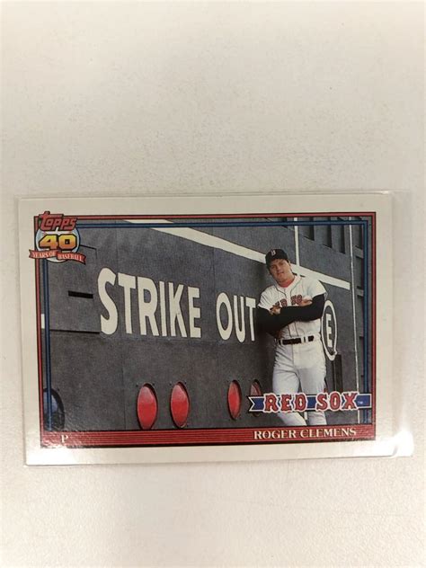 Topps 40 Years Of Baseball 530 Roger Clemens Baseball Card