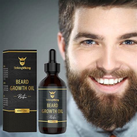 Striking Viking Beard Growth Oil with Biotin - 2 Fl Oz, Sandalwood