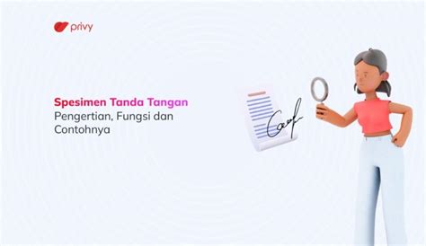 Spesimen Tanda Tangan Pengertian Fungsi Dan Contohnya