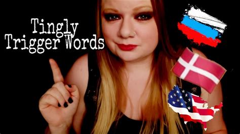 Asmr Tingly Trigger Words In 3 Languages Youtube