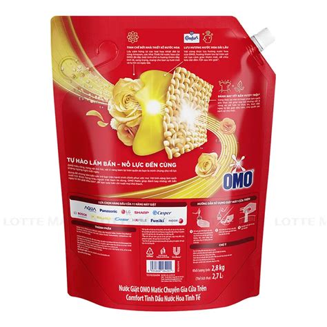 nuoc giat omo matic comfort cua tren tui 2 8kg