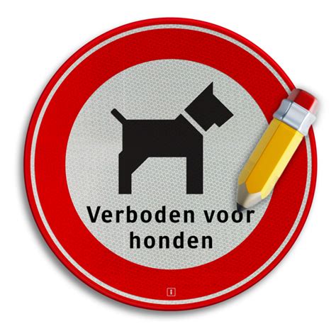 Verboden Voor Honden Informatiebord Nl