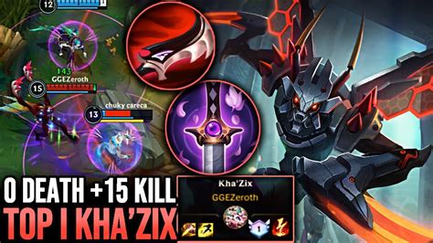 Wild Rift Khazix Top 1 Khazix 15 Kill 0 Death Gameplay