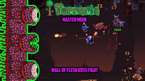 Terraria Master Mode Wall Of Flesh Youtube