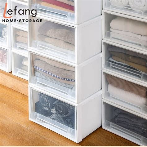 Lefang L L Wardrobe Clothes Plastic Storage Box Drawer Storage Box