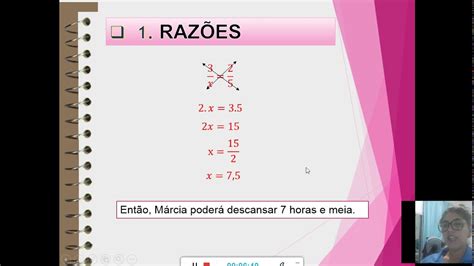 7º Ano Razão E Proporção Profª Nilza Matemática Youtube