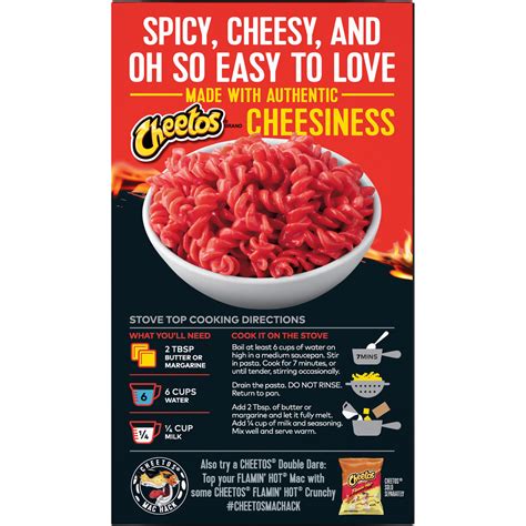 Cheetos Mac N Cheese Bold And Cheesy Flamin Hot And Cheesy