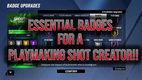 Nba K The Most Important Badges For Your Playmaking Shot Creator