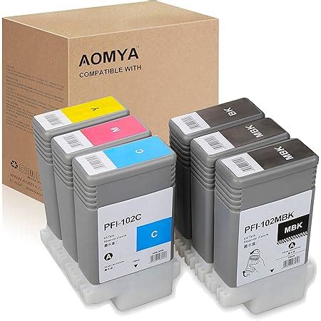 Amazon Aomya Compatible Canon PFI 102 Pfi 102 Ink Cartridge For