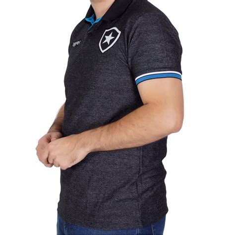 Camisa Polo Botafogo Viagem Topper Preto Submarino