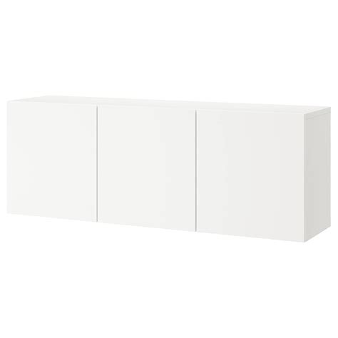 BESTÅ wall-mounted cabinet combination, white/Lappviken white ...