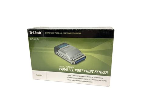 D Link Dp 301p Fast Ethernet Parallel Port Print Server T166103 For