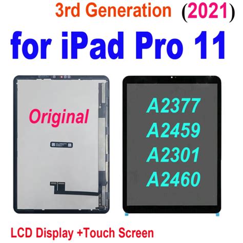 iPad 11 inch 3rd Generation A2377 블랙 OEM A2459 A2301 A2460 Display