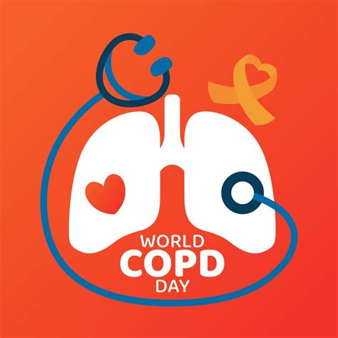 World Copd Day Illustration Chronic Obstructive Pulmonary Disease