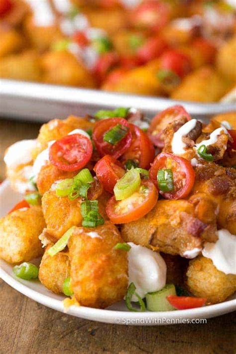 Loaded Tater Tot Nachos Spend With Pennies