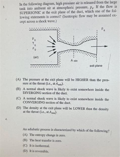 Solved In the following diagram, high pressure air is | Chegg.com