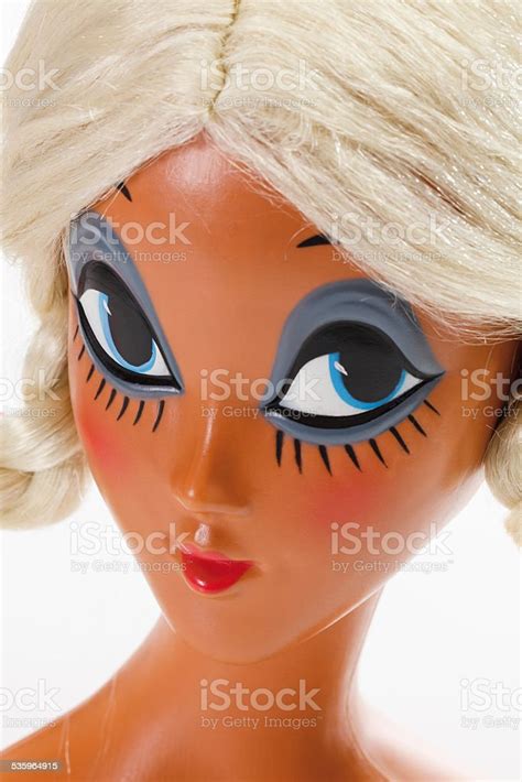 Female Mannequin Head Wearing Blonde Wig With Plaits Stock Photo