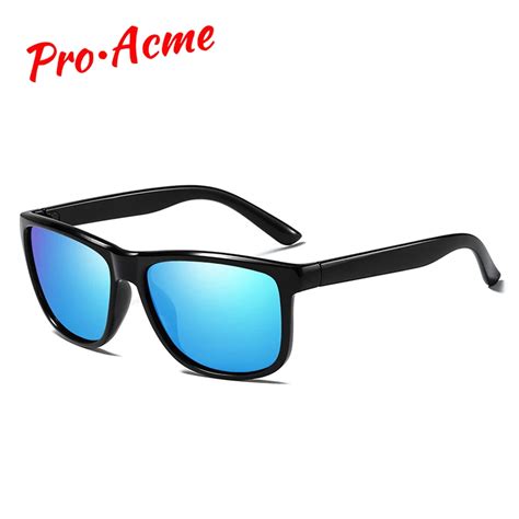 Pro Acme 2018 Classic Square Unisex Polarized Sunglasses Mirror Lens Men Driving Sun Glasses