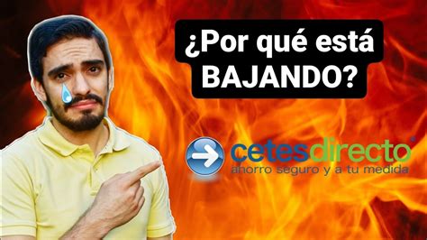 ⚠️ Cetes ⚠️ ¿por Qué Está Bajando La Tasa De Cetes 😭 Youtube