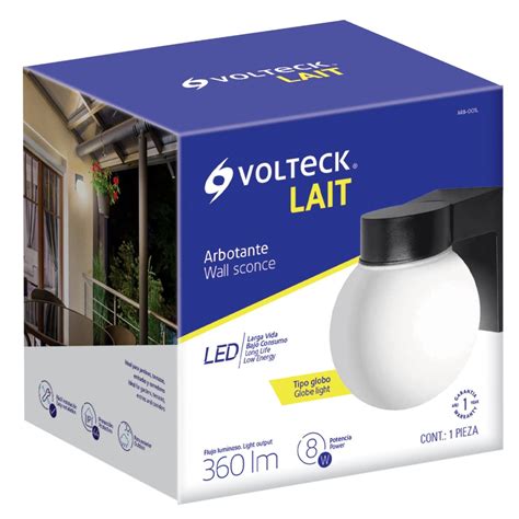 Arbotantes De LED Tipo Globo Y Vaso Volteck Globo Led Arbotante Led