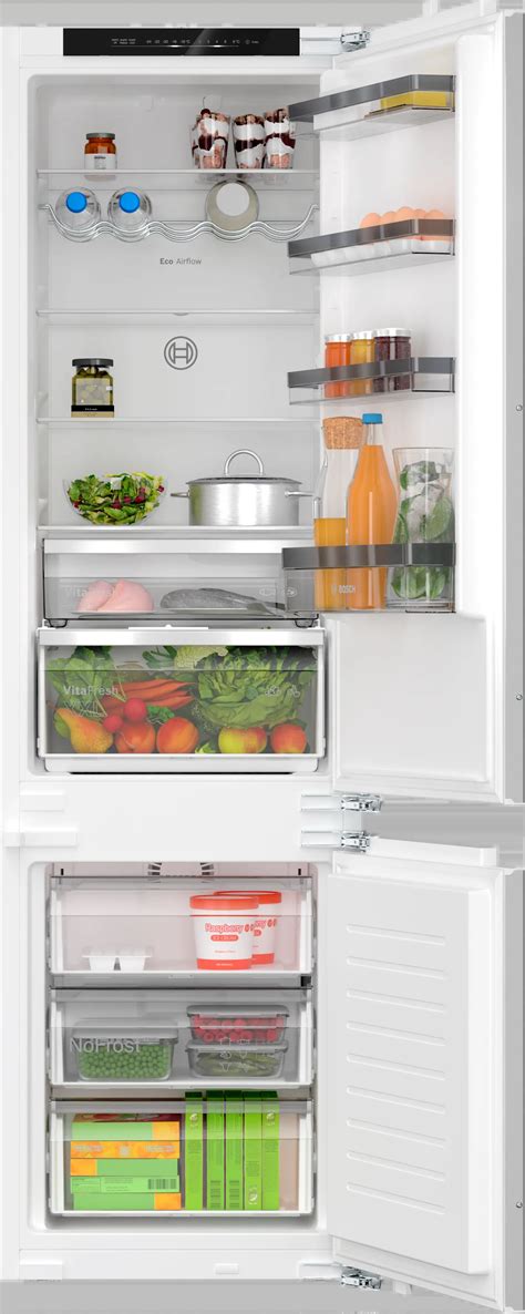 Kin96vfd0 Built In Fridge Freezer With Freezer At Bottom Bosch Gb