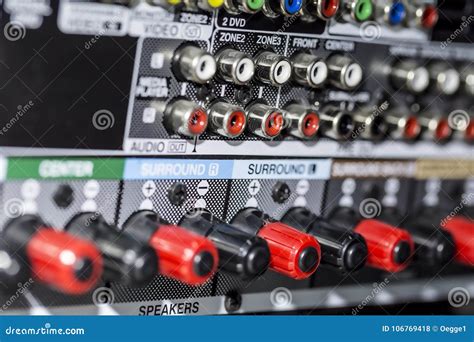 Amplifier Connectors Stock Photo Image Of Electronics 106769418