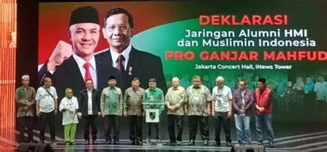 Jaringan Alumni HMI Dan Muslimin Indonesia Dukung Ganjar Mahfud