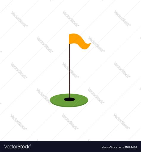 Golf flag design template Royalty Free Vector Image