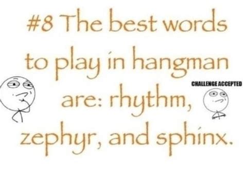 The best words in hangman | Cool words, Clean funny pictures, Really ...