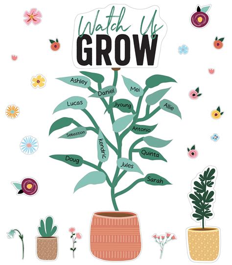 Carson Dellosa 72 Pc Grow Together Watch Us Grow Bulletin Board Set